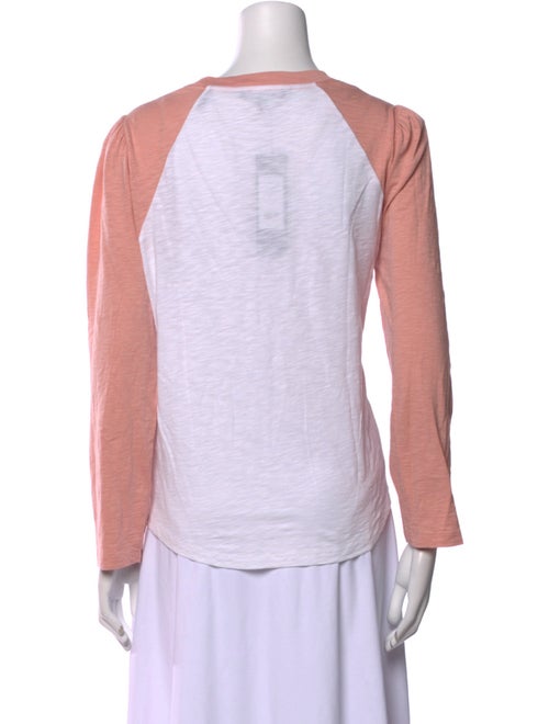 Veronica Beard Scoop Neck Long Sleeve T-Shirt