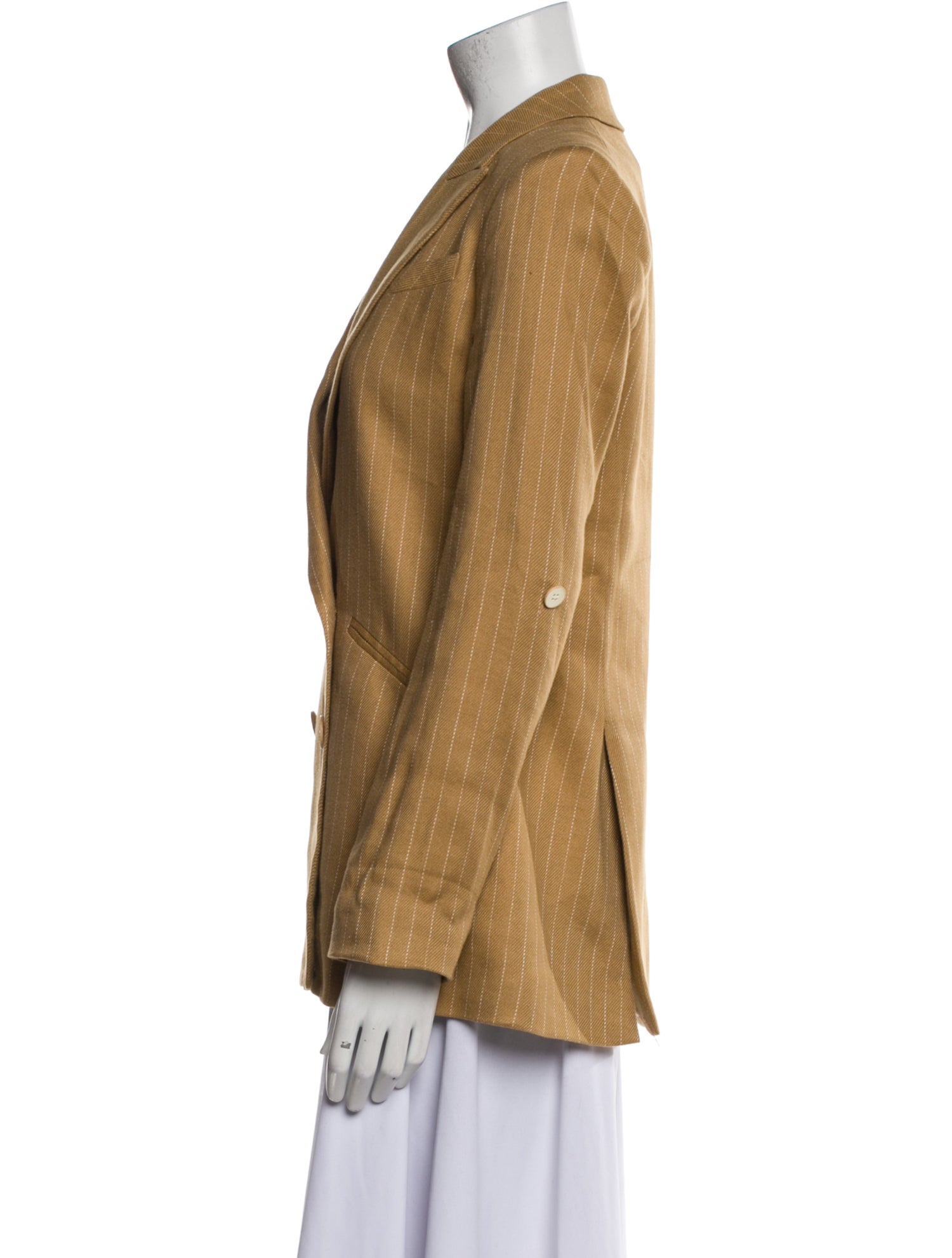 Veronica Beard Linen Striped Blazer