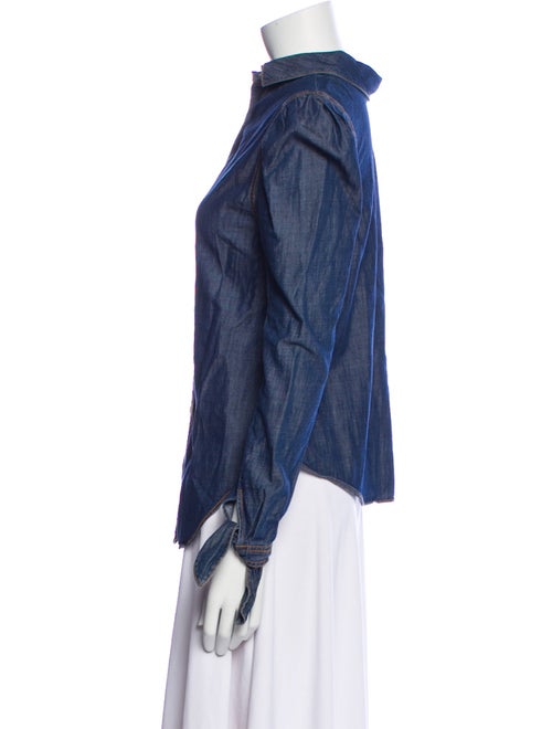 Veronica Beard Long Sleeve Button-Up Top