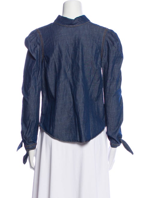 Veronica Beard Long Sleeve Button-Up Top