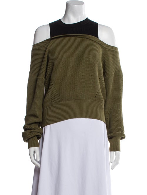 Veronica Beard Off-The-Shoulder Long Sleeve Sweatshirt