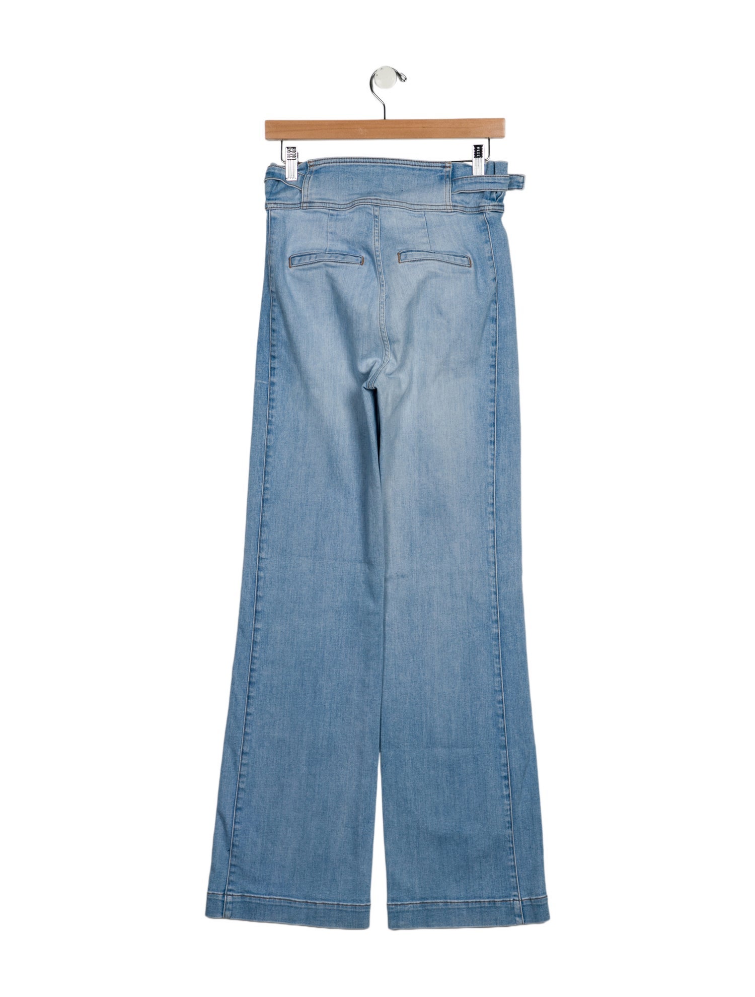 Veronica Beard High-Rise Wide Leg Jeans