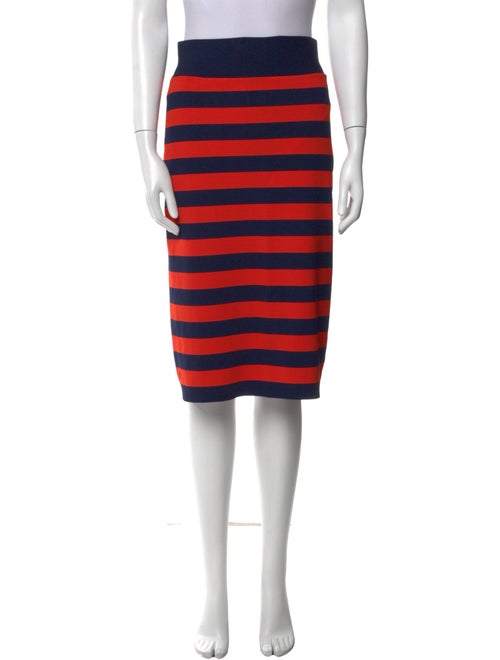 Veronica Beard Striped Knee-Length Skirt