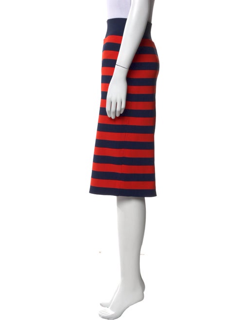 Veronica Beard Striped Knee-Length Skirt