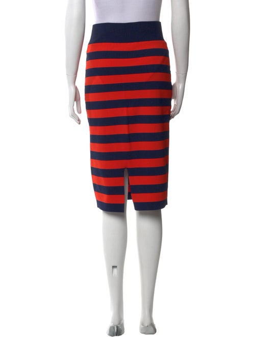 Veronica Beard Striped Knee-Length Skirt