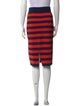 Veronica Beard Striped Knee-Length Skirt