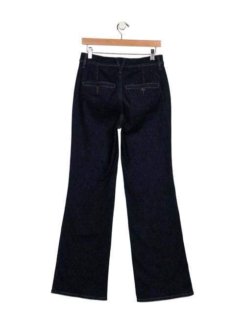 Veronica Beard Mid-Rise Wide Leg Jeans