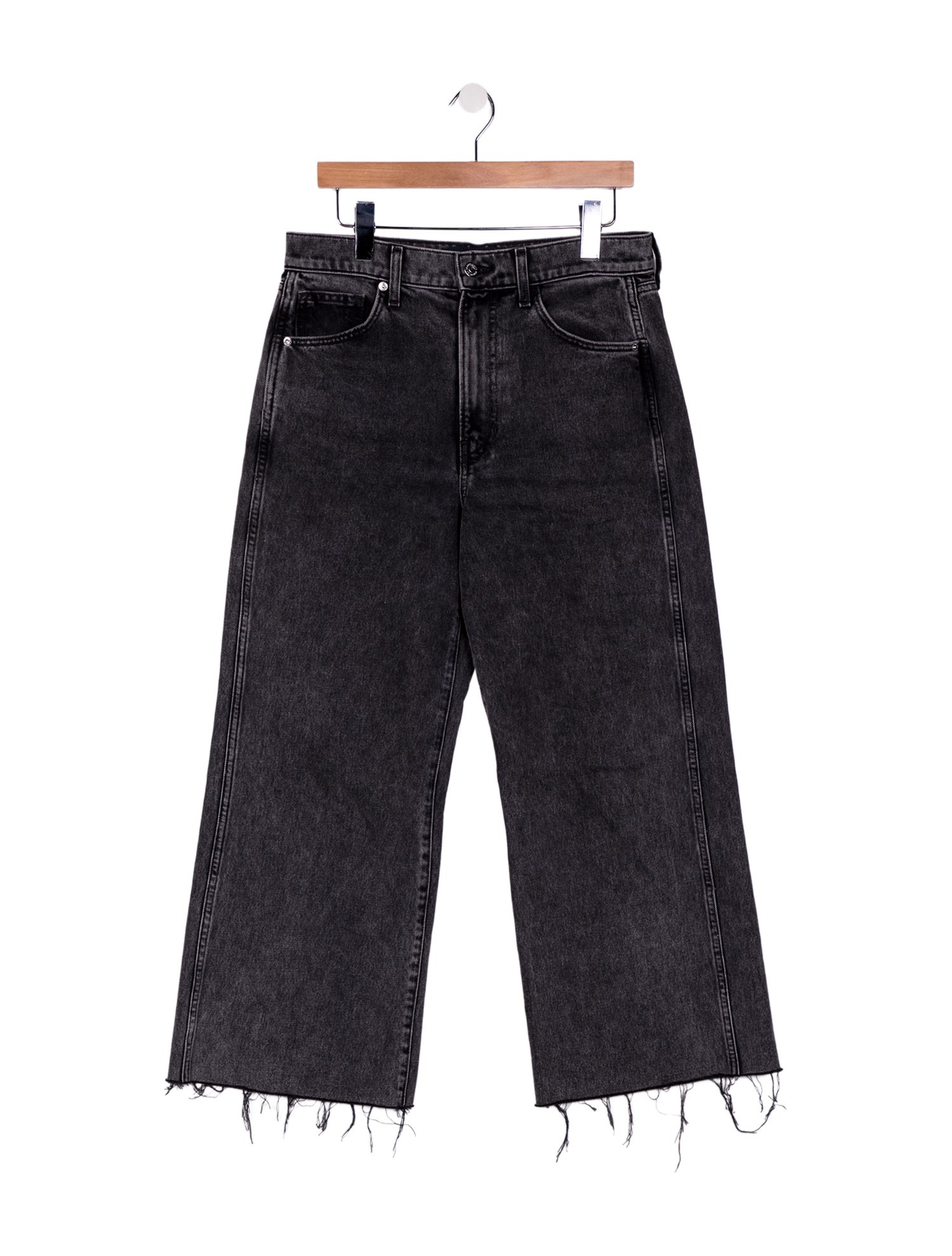 Veronica Beard High-Rise Wide Leg Jeans