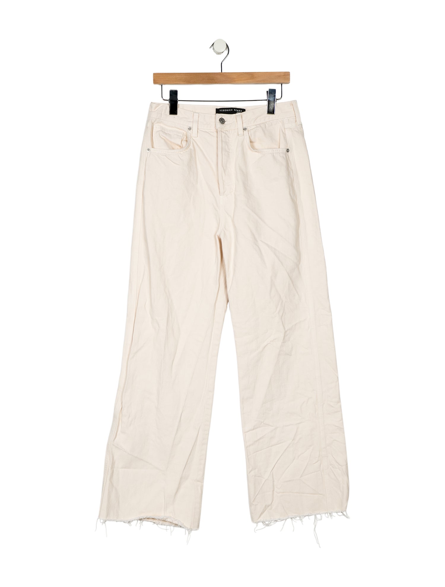 Veronica Beard High-Rise Wide Leg Jeans