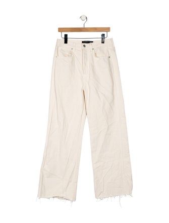 Veronica Beard High-Rise Wide Leg Jeans