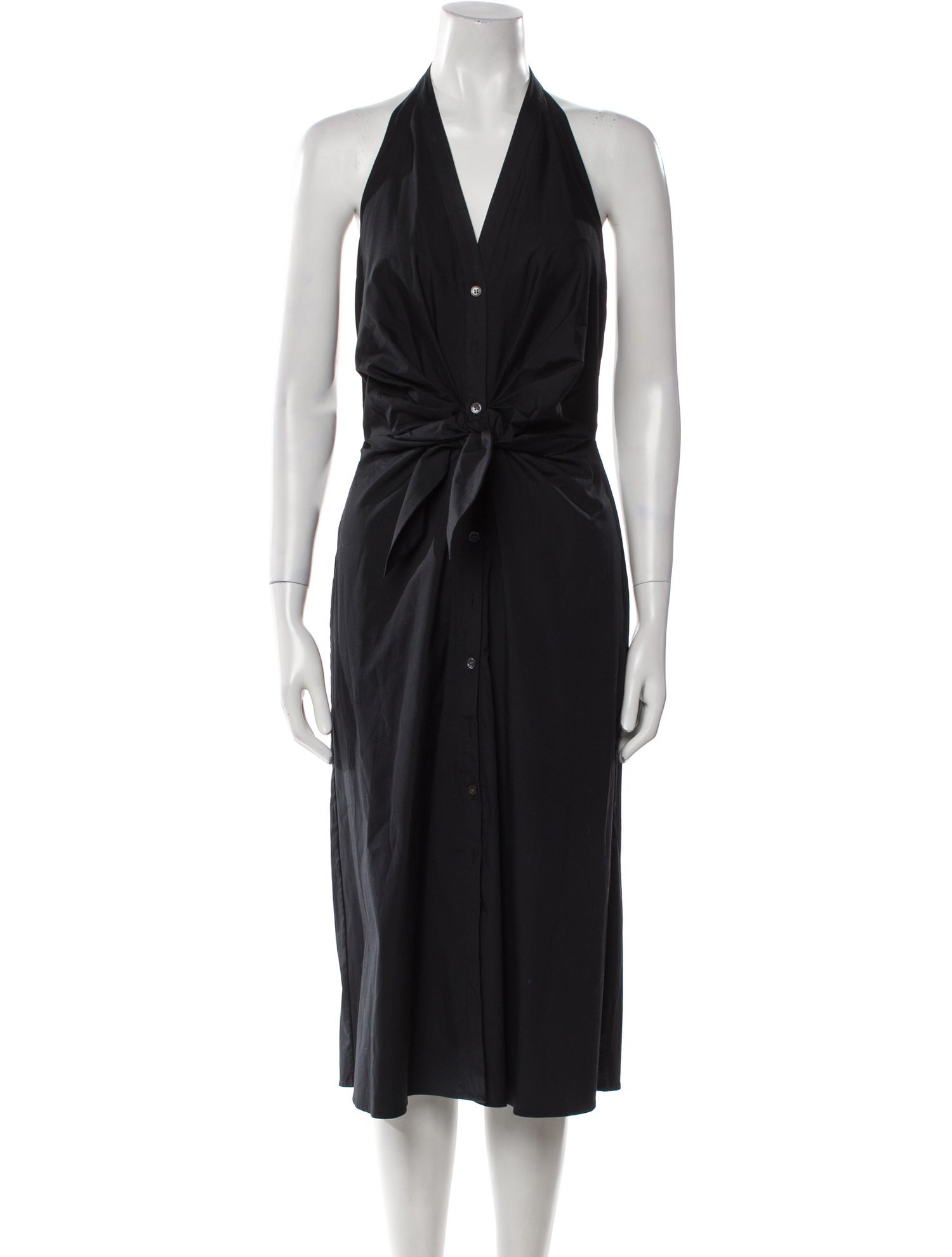 Veronica Beard Halterneck Knee-Length Dress