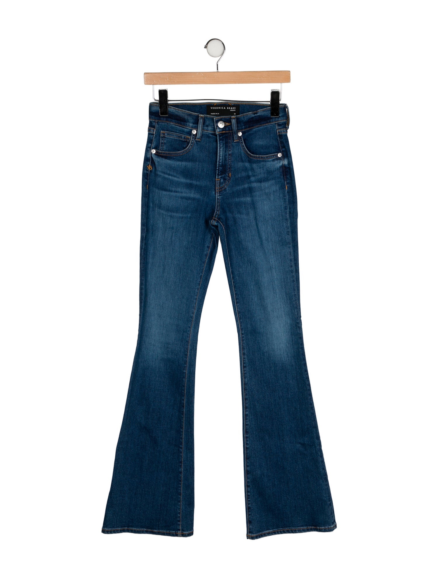Veronica Beard High-Rise Wide Leg Jeans