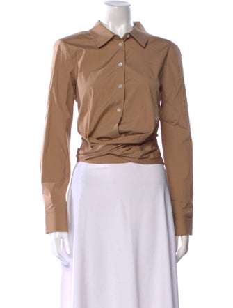 Veronica Beard Long Sleeve Crop Top