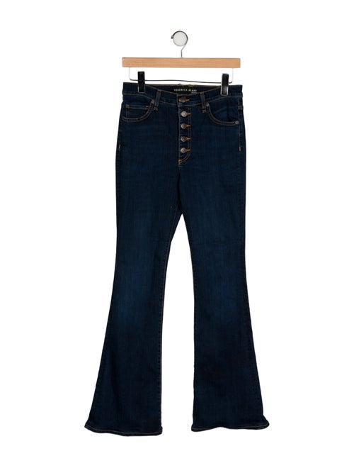 Veronica Beard Mid-Rise Wide Leg Jeans