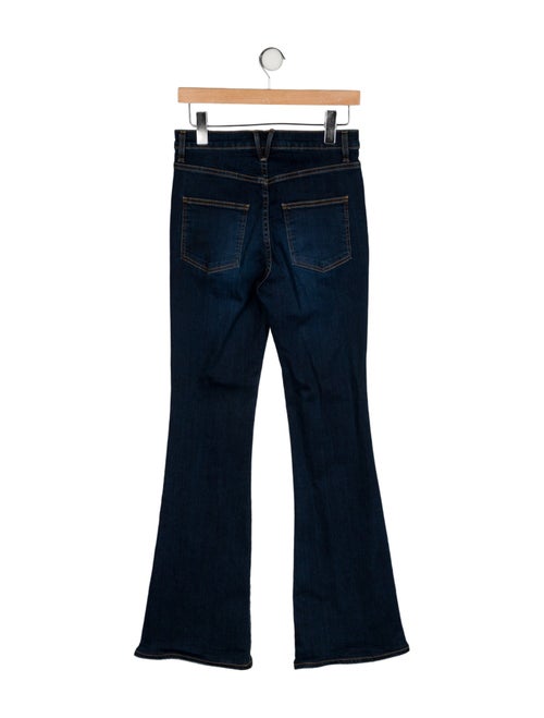 Veronica Beard Mid-Rise Wide Leg Jeans