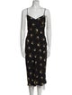 Veronica Beard Floral Print Midi Length Dress