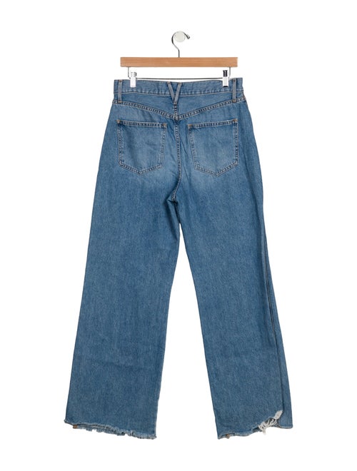 Veronica Beard High-Rise Wide Leg Jeans