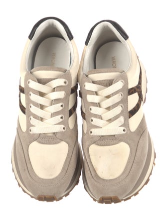 Veronica Beard Suede Animal Print Sneakers