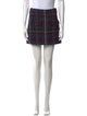 Veronica Beard Plaid Print Mini Skirt