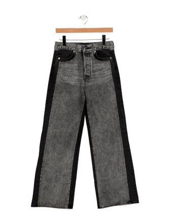 Veronica Beard Colorblock Pattern Wide Leg Pants