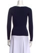 Veronica Beard Square Neckline Long Sleeve Top