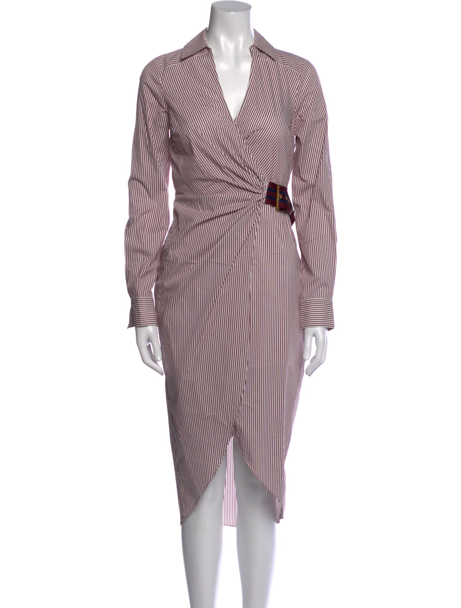 Veronica Beard Striped Midi Length Dress