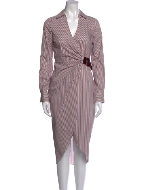 Veronica Beard Striped Midi Length Dress