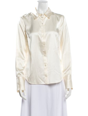 Veronica Beard Long Sleeve Button-Up Top