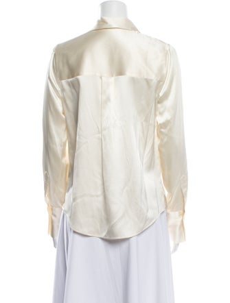 Veronica Beard Long Sleeve Button-Up Top