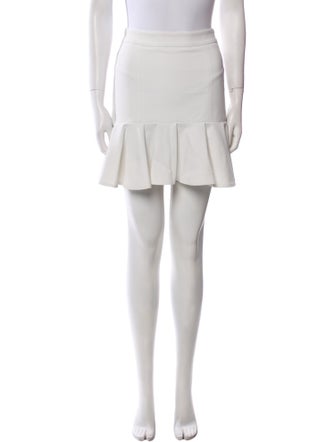 Veronica Beard Ruffle Embellishment Mini Skirt