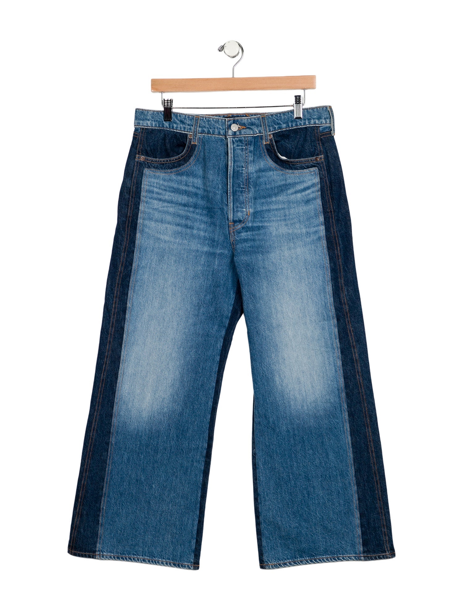 Veronica Beard High-Rise Wide Leg Jeans