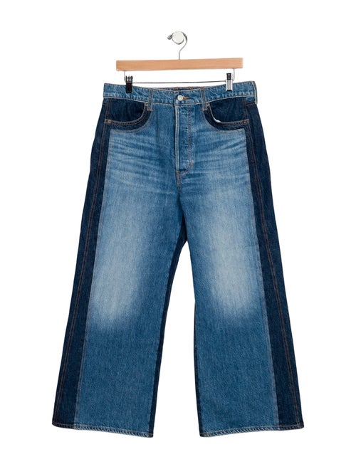 Veronica Beard High-Rise Wide Leg Jeans