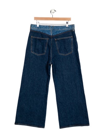 Veronica Beard High-Rise Wide Leg Jeans