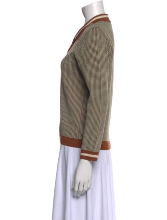 Veronica Beard Striped Long Sleeve Polo