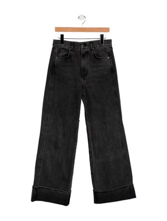Veronica Beard High-Rise Wide Leg Jeans