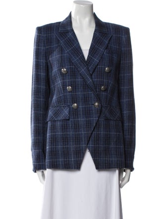 Veronica Beard Plaid Print Blazer