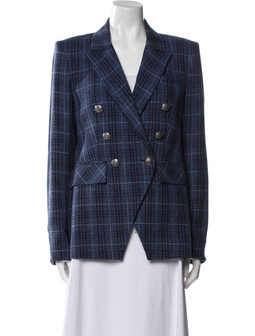 Veronica Beard Plaid Print Blazer
