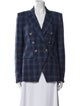 Veronica Beard Plaid Print Blazer
