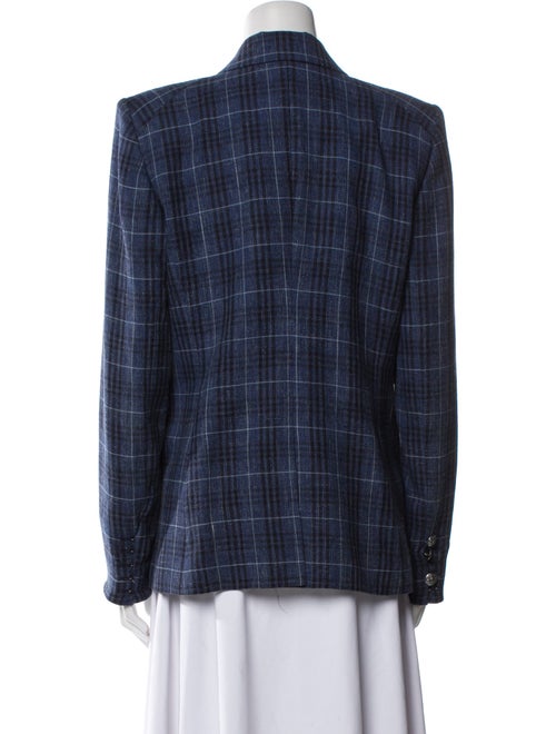 Veronica Beard Plaid Print Blazer