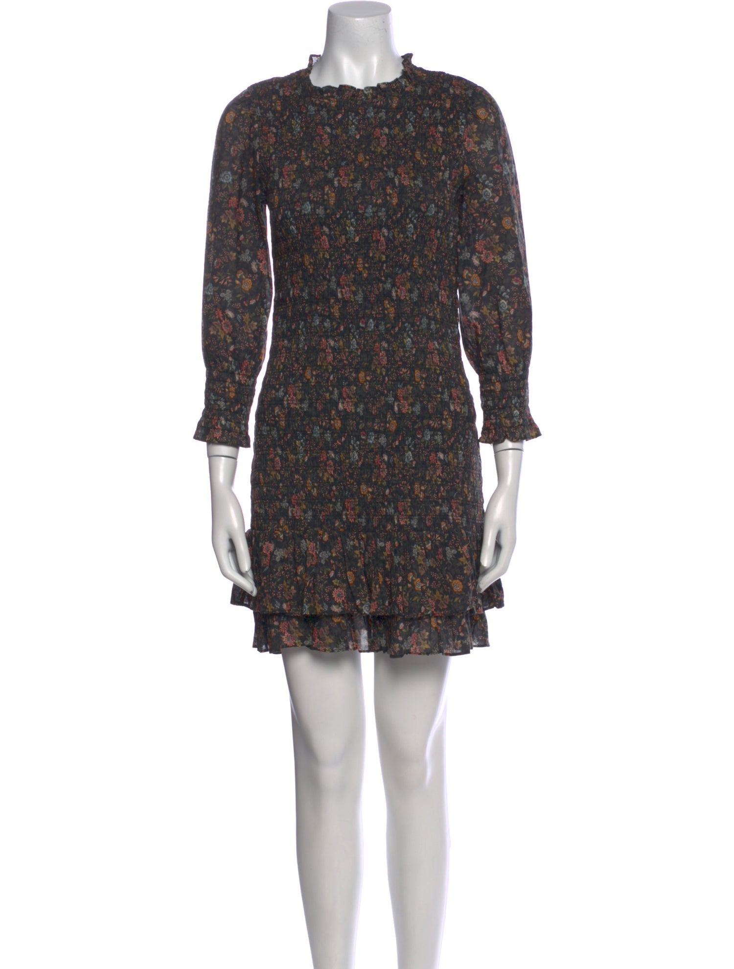 Veronica Beard Floral Print Mini Dress