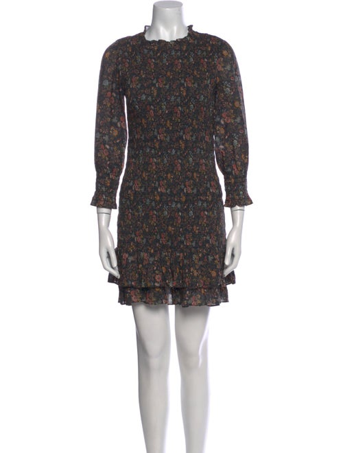 Veronica Beard Floral Print Mini Dress