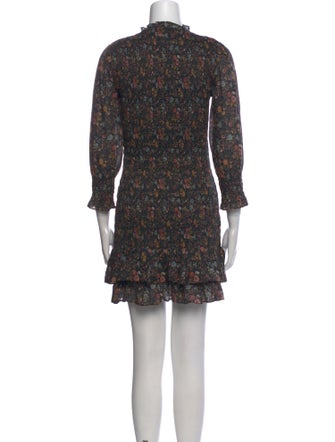 Veronica Beard Floral Print Mini Dress