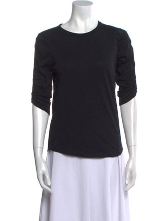 Veronica Beard Crew Neck Three-Quarter Sleeve T-Shirt