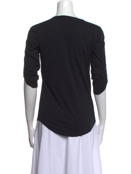 Veronica Beard Crew Neck Three-Quarter Sleeve T-Shirt