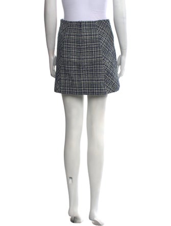 Veronica Beard Plaid Print Mini Skirt
