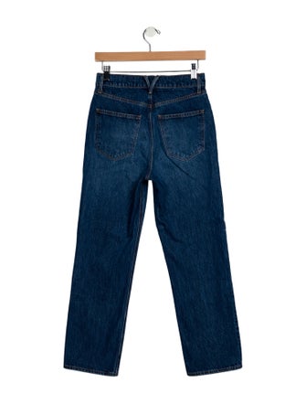 Veronica Beard High-Rise Straight Leg Jeans