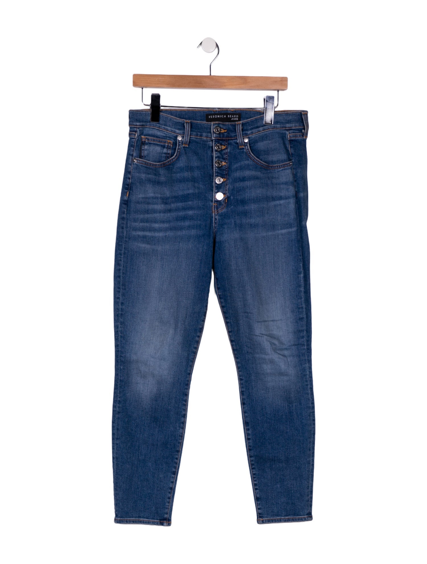 Veronica Beard High-Rise Skinny Leg Jeans