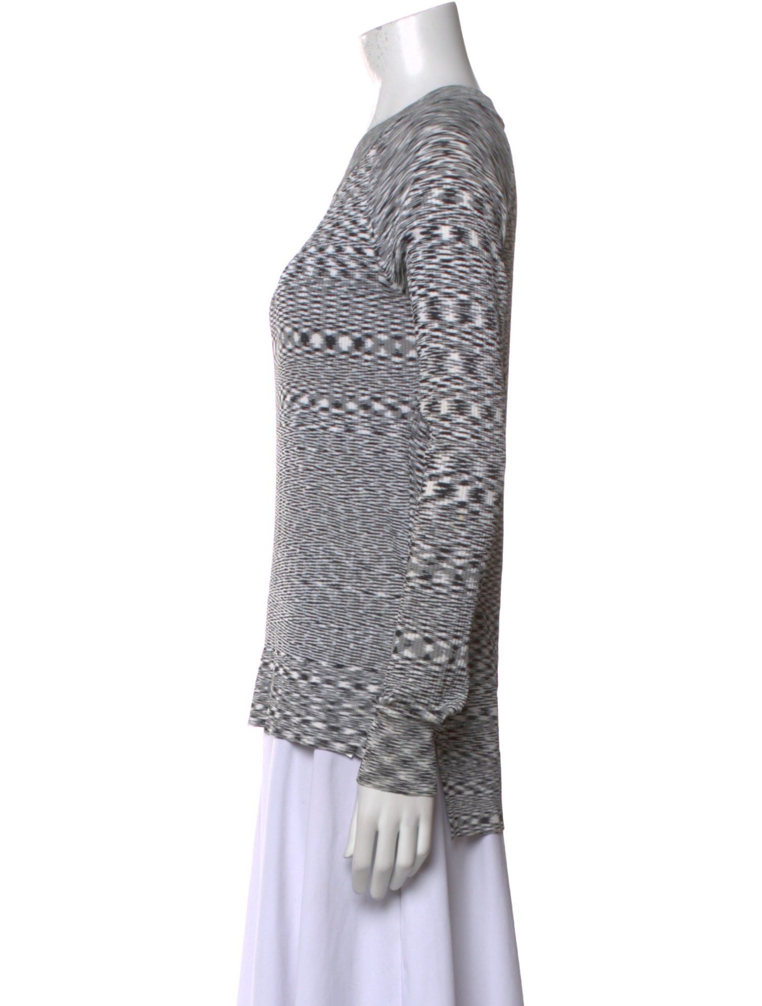 Veronica Beard Printed Crew Neck Sweatshirt