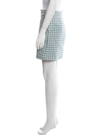 Veronica Beard Houndstooth Print Mini Skirt