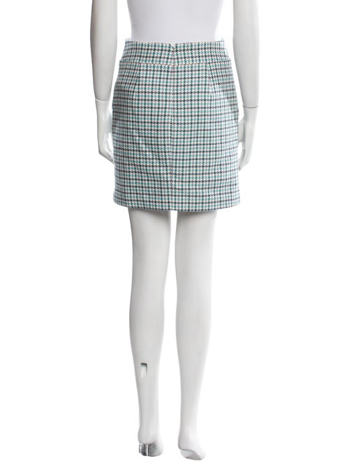 Veronica Beard Houndstooth Print Mini Skirt